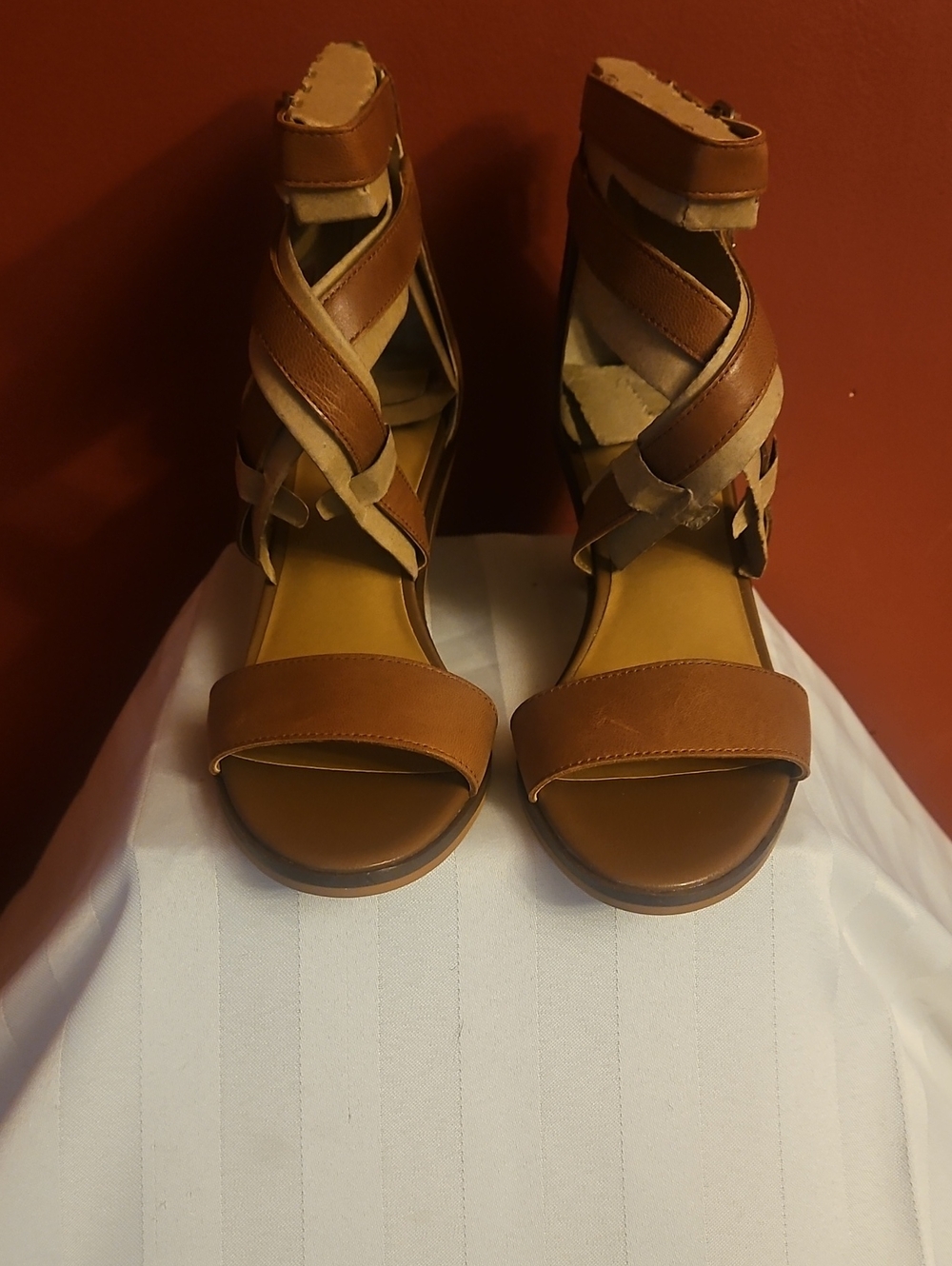 Lucky Ressia Double Ankle Strap Sandals